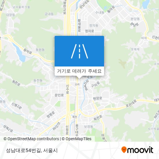 성남대로54번길 지도