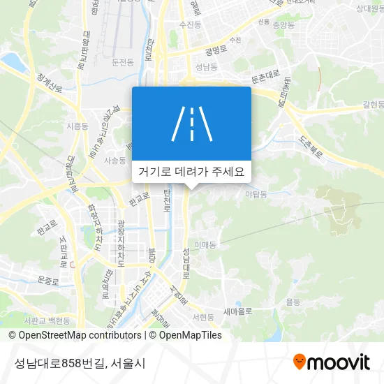 성남대로858번길 지도