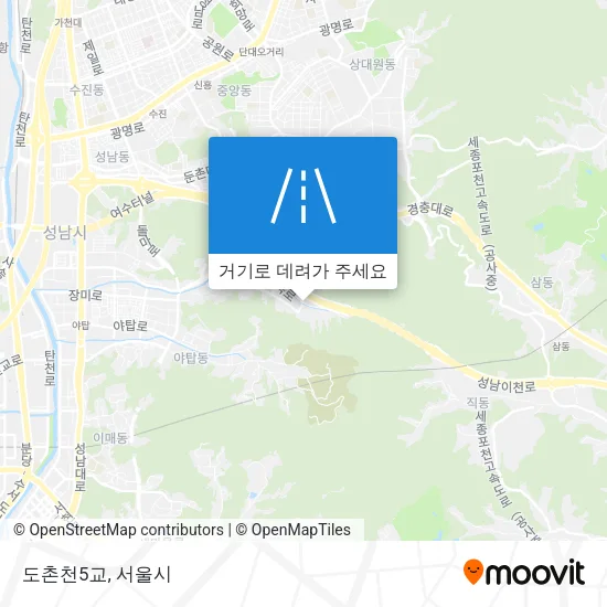 도촌천5교 지도
