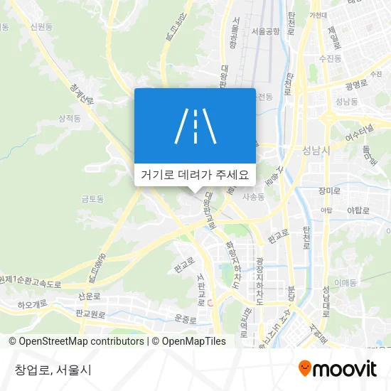 창업로 지도