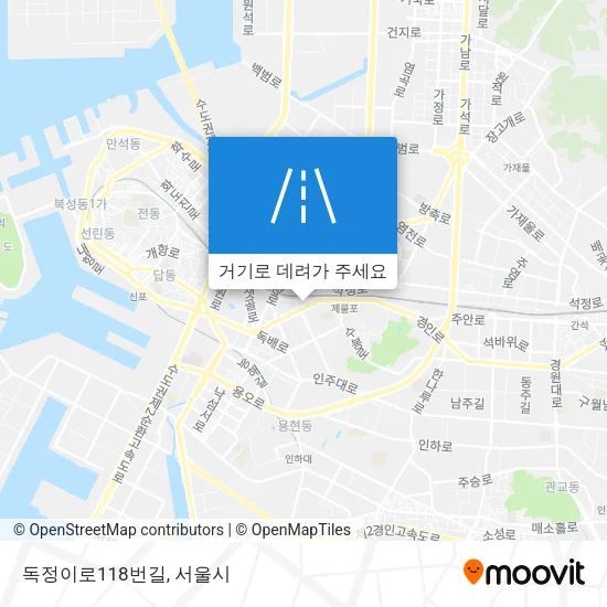 독정이로118번길 지도