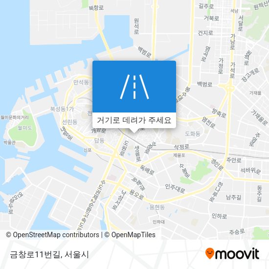 금창로11번길 지도