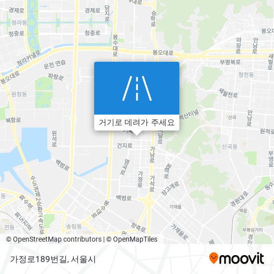 가정로189번길 지도