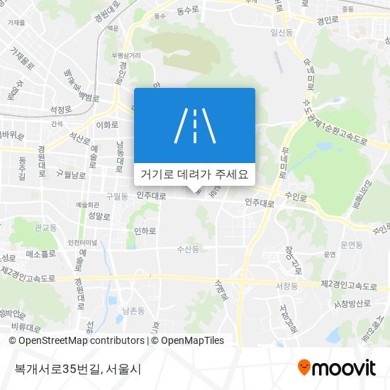 복개서로35번길 지도