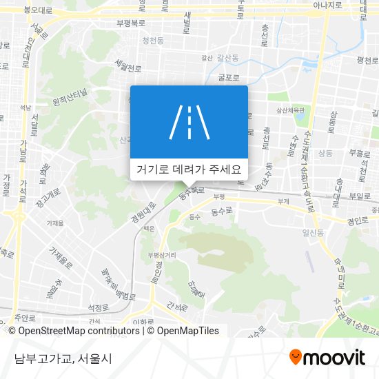 남부고가교 지도