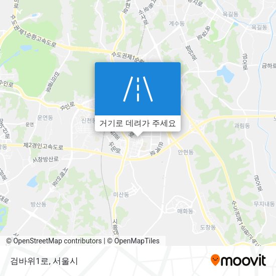 검바위1로 지도