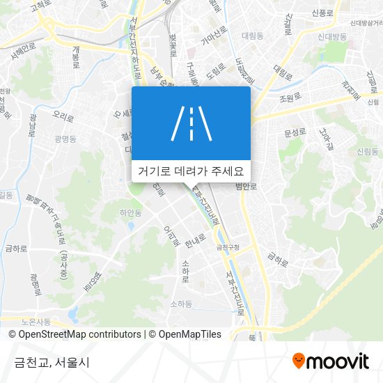 금천교 지도