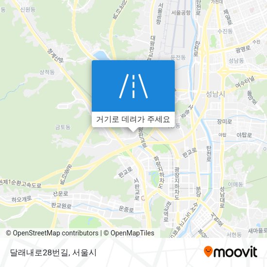 달래내로28번길 지도