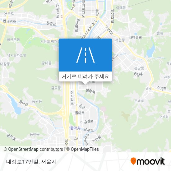 내정로17번길 지도