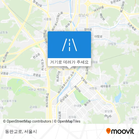 동판교로 지도