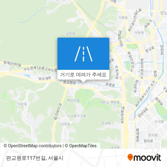 판교원로117번길 지도