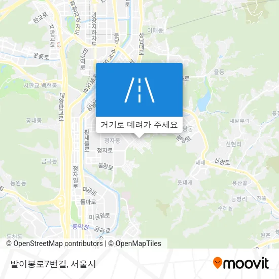 발이봉로7번길 지도