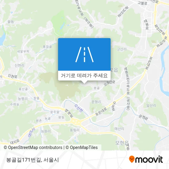 봉골길171번길 지도