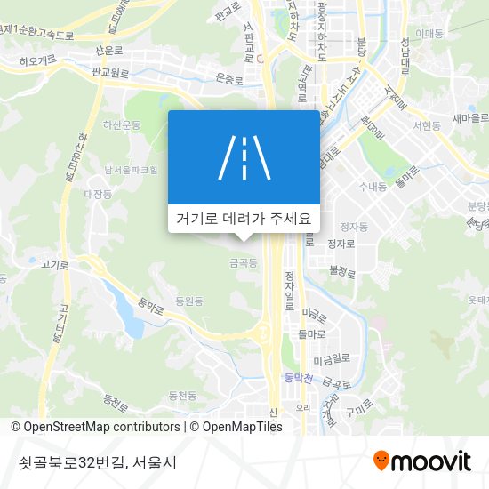 쇳골북로32번길 지도