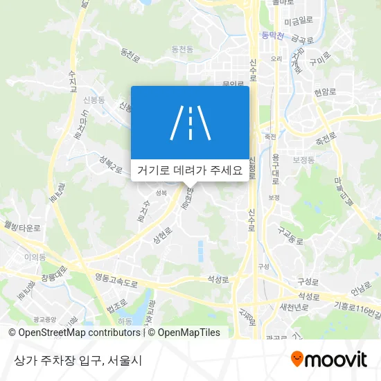 상가 주차장 입구 지도