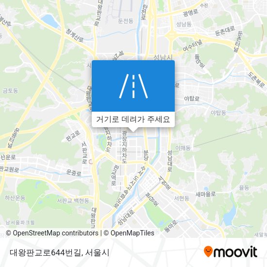 대왕판교로644번길 지도