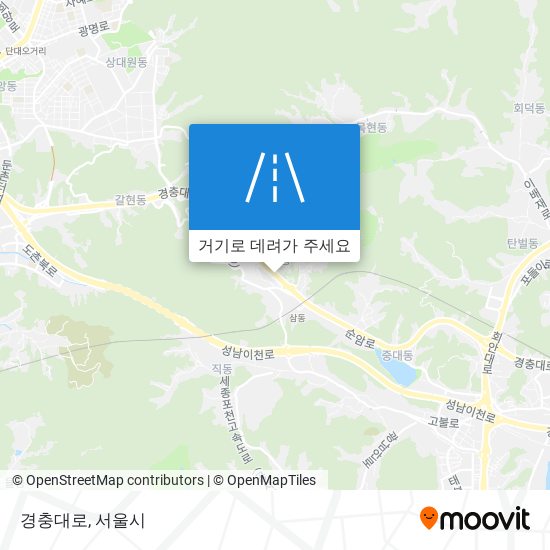 경충대로 지도