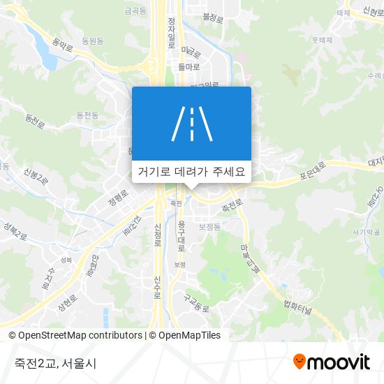 죽전2교 지도