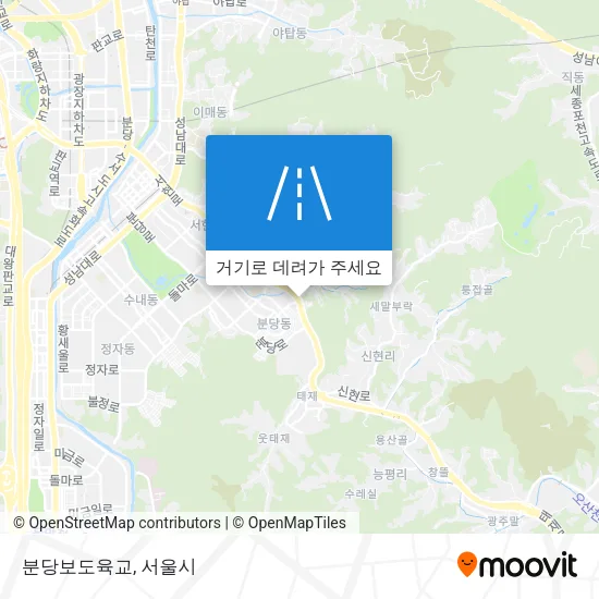 분당보도육교 지도