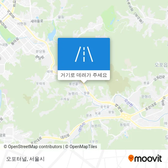 오포터널 지도