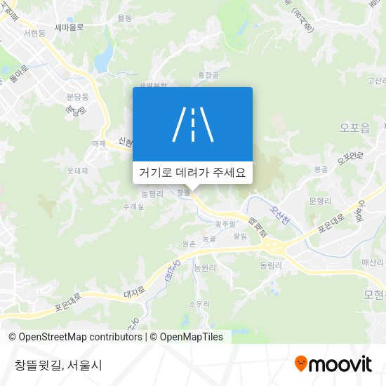 창뜰윗길 지도