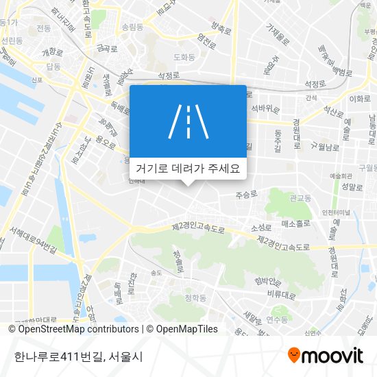 한나루로411번길 지도