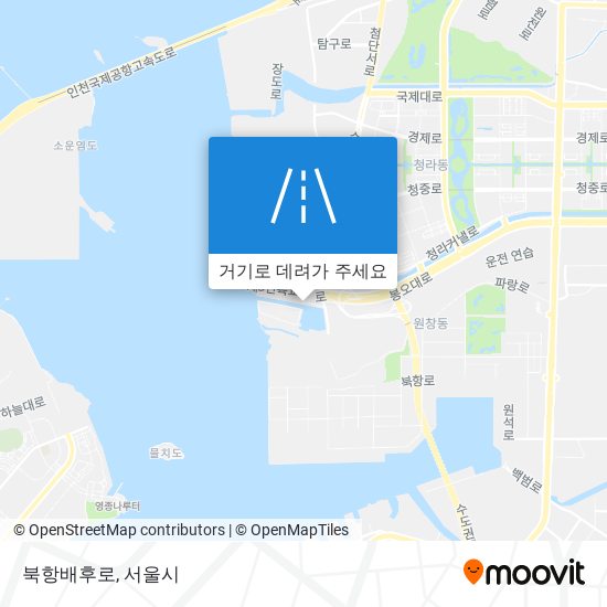북항배후로 지도