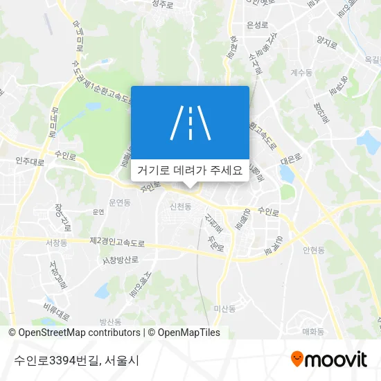 수인로3394번길 지도