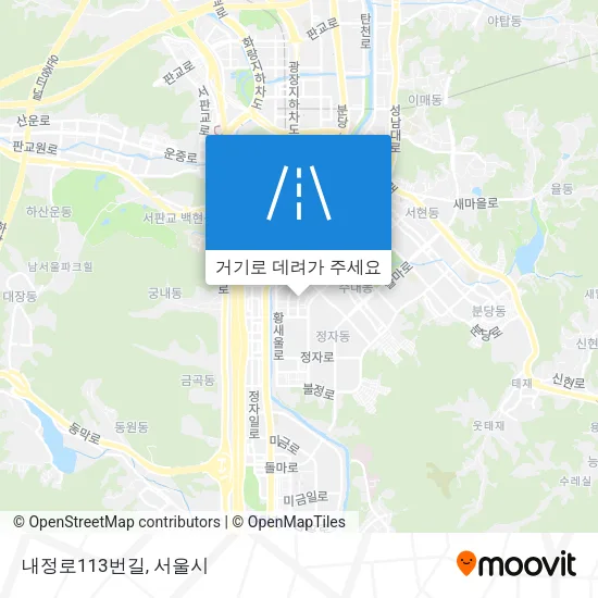 내정로113번길 지도
