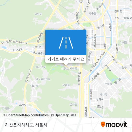 하산운지하차도 지도