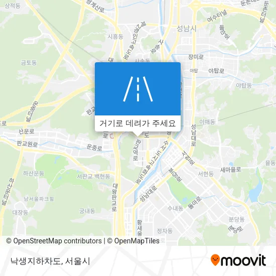 낙생지하차도 지도