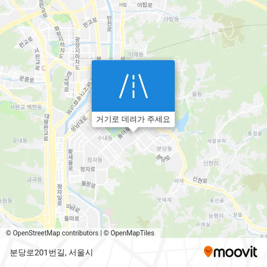 분당로201번길 지도