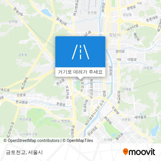 금토천교 지도