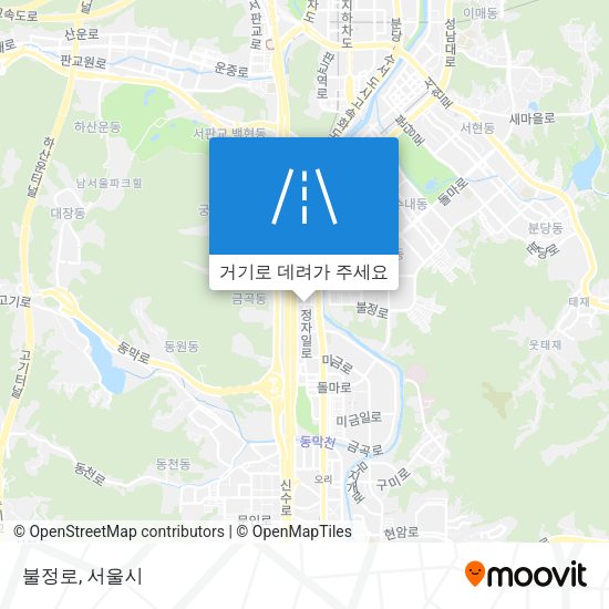 불정로 지도