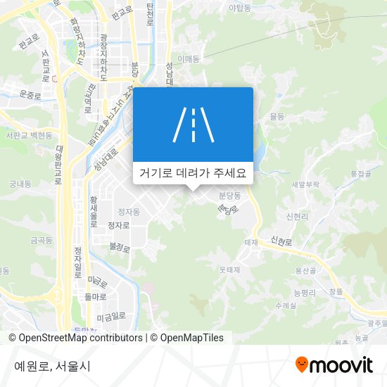 예원로 지도