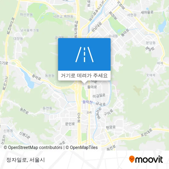정자일로 지도