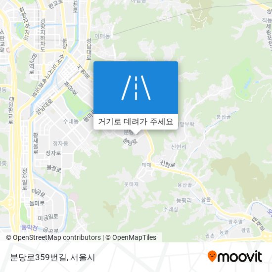 분당로359번길 지도