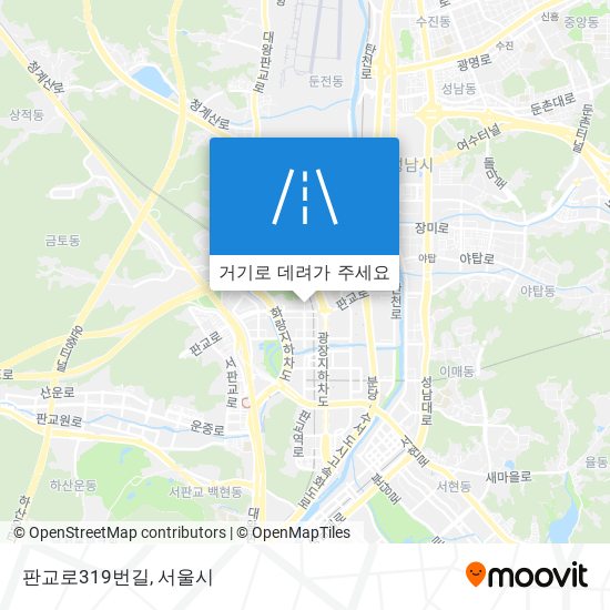 판교로319번길 지도