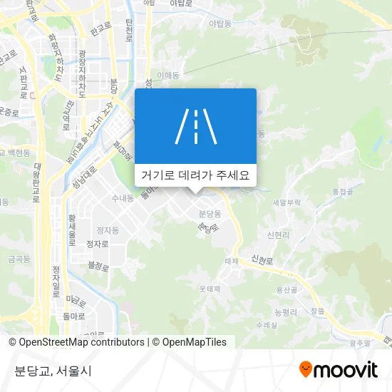 분당교 지도