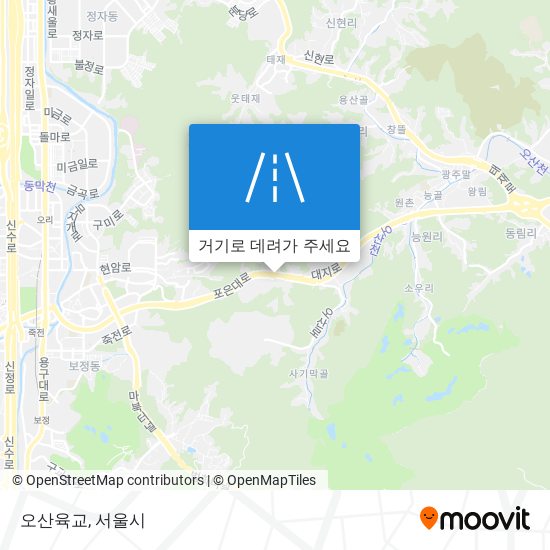 오산육교 지도