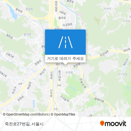 죽전로27번길 지도