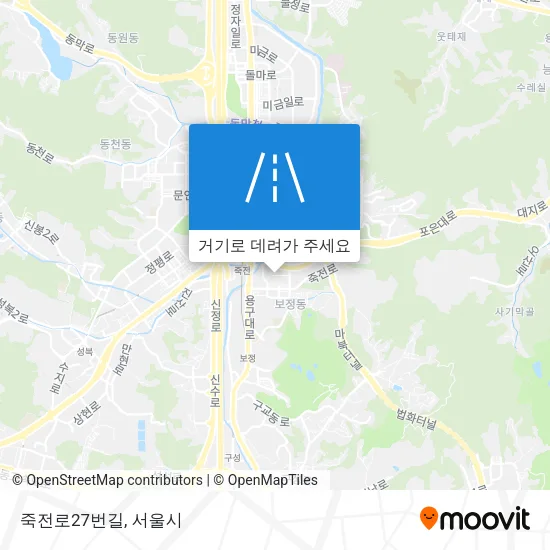 죽전로27번길 지도