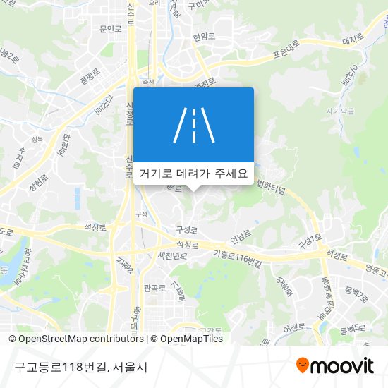 구교동로118번길 지도