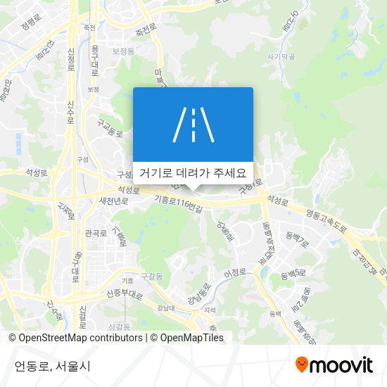 언동로 지도