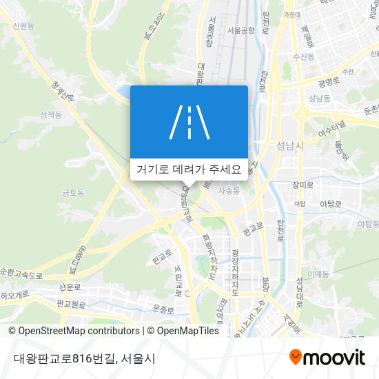 대왕판교로816번길 지도