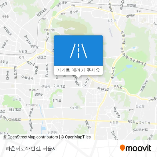 하촌서로47번길 지도