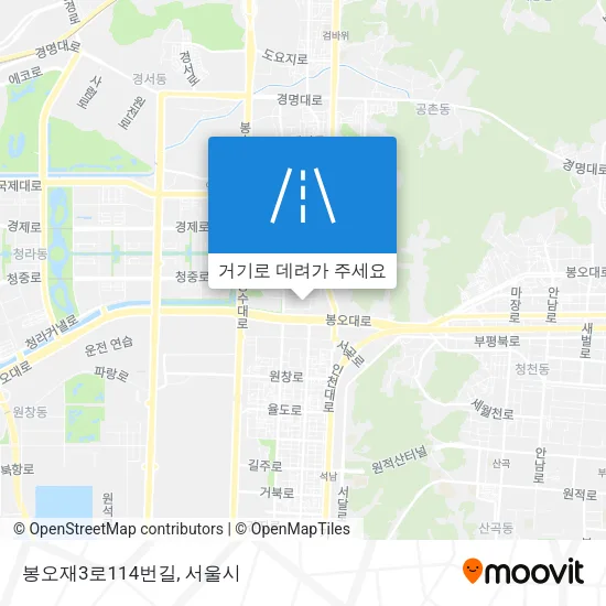 봉오재3로114번길 지도
