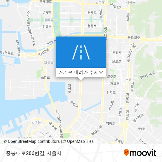 중봉대로286번길 지도