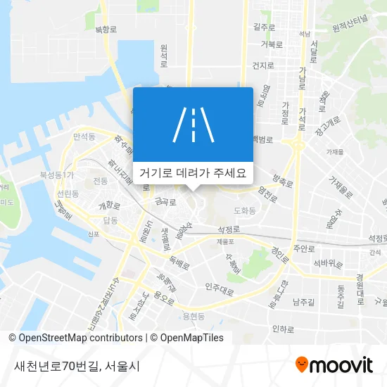 새천년로70번길 지도