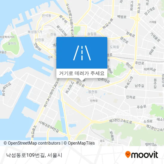낙섬동로109번길 지도